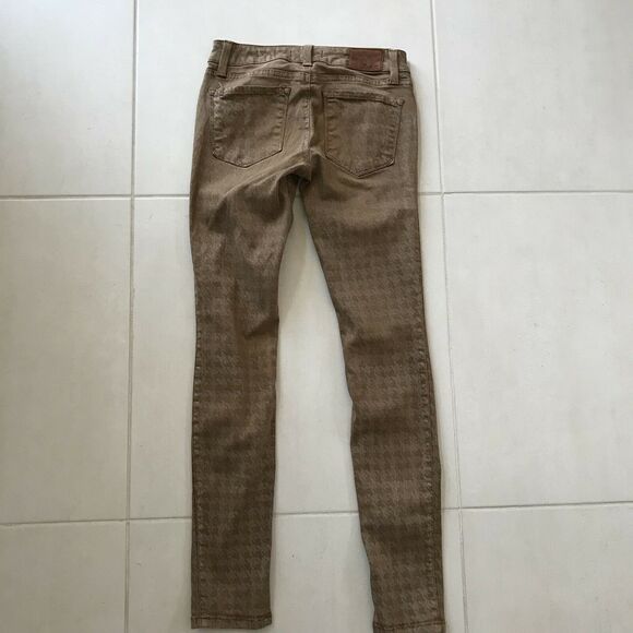 Level 99 Janice Women Jeans Ultra Skinny Low Rise Ankle Houndstooth Denim - Picture 3 of 11